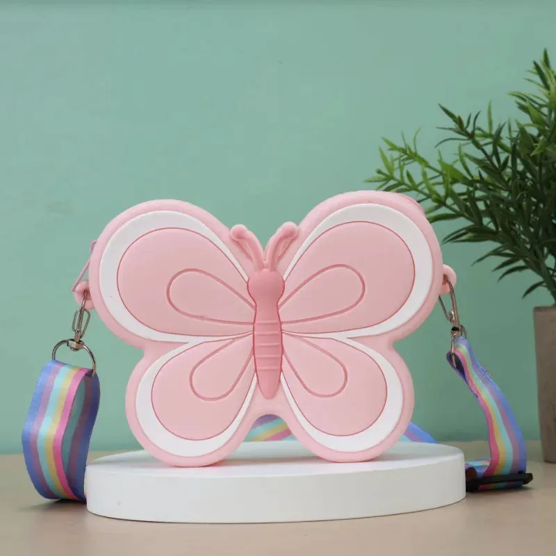 Children's Silicone Butterfly Shoulder Bags