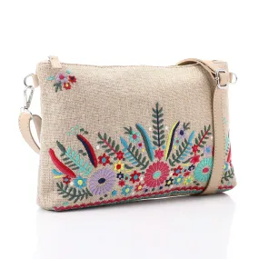 CLUTCH BAG WITH FLORAL DESIGN