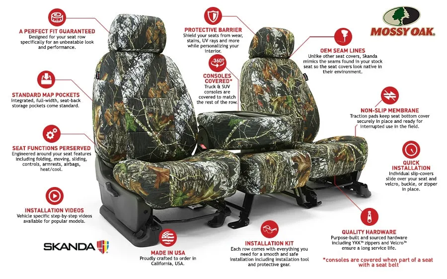 Custom Seat Cover Neosupreme Camo Mossy Oak Elements