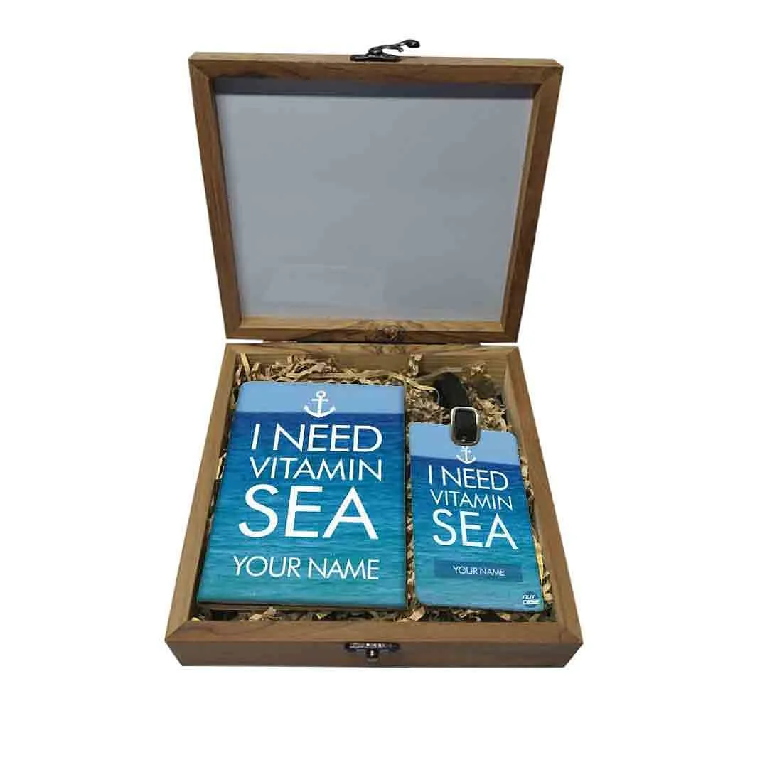 Custom Travel Organizer - I Need Vitamin Sea