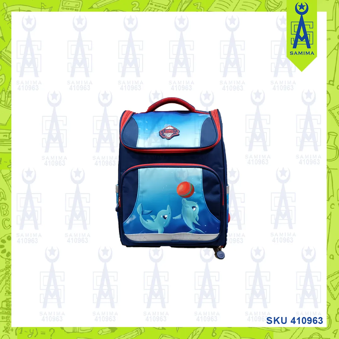 DELI B12 FULL OPEN ZIPPER SCHOOL BAG STUDENT SCHOL