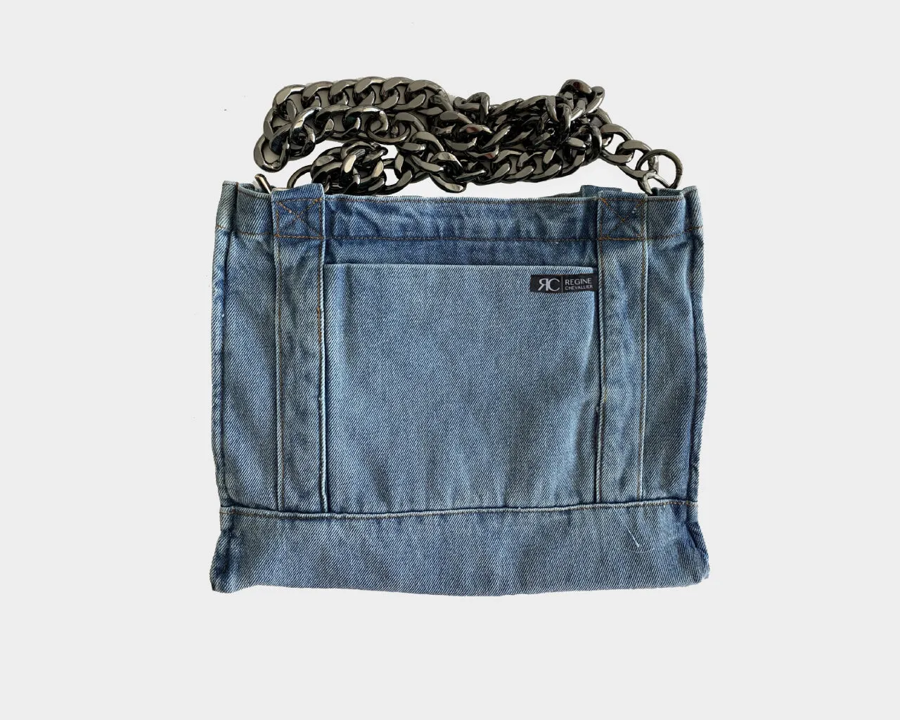 Denim Crossbody Large Link Bag - The St. Tropez