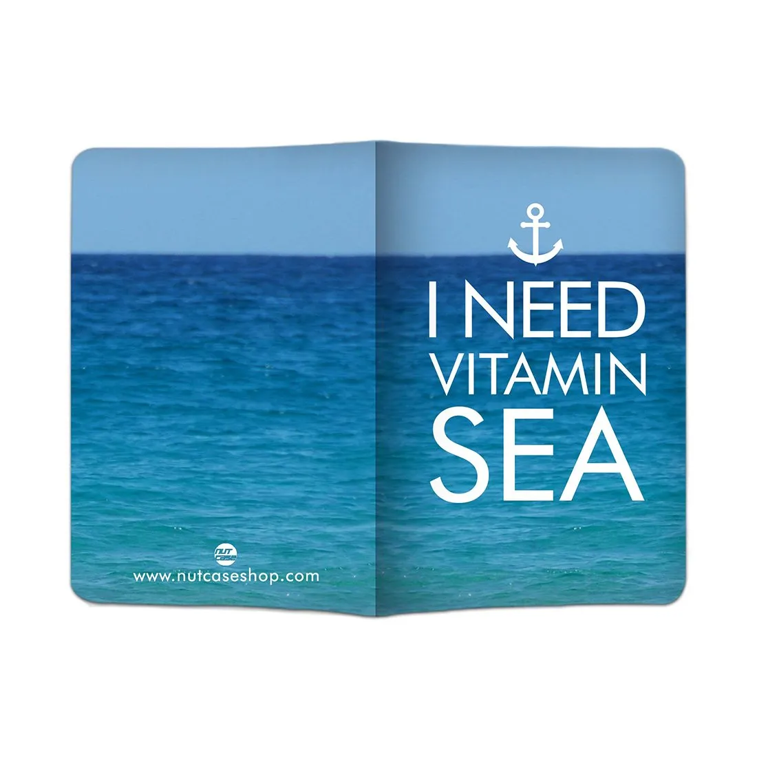 Designer Passport Cover - I Need Vitamin Sea