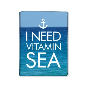 Designer Passport Cover - I Need Vitamin Sea