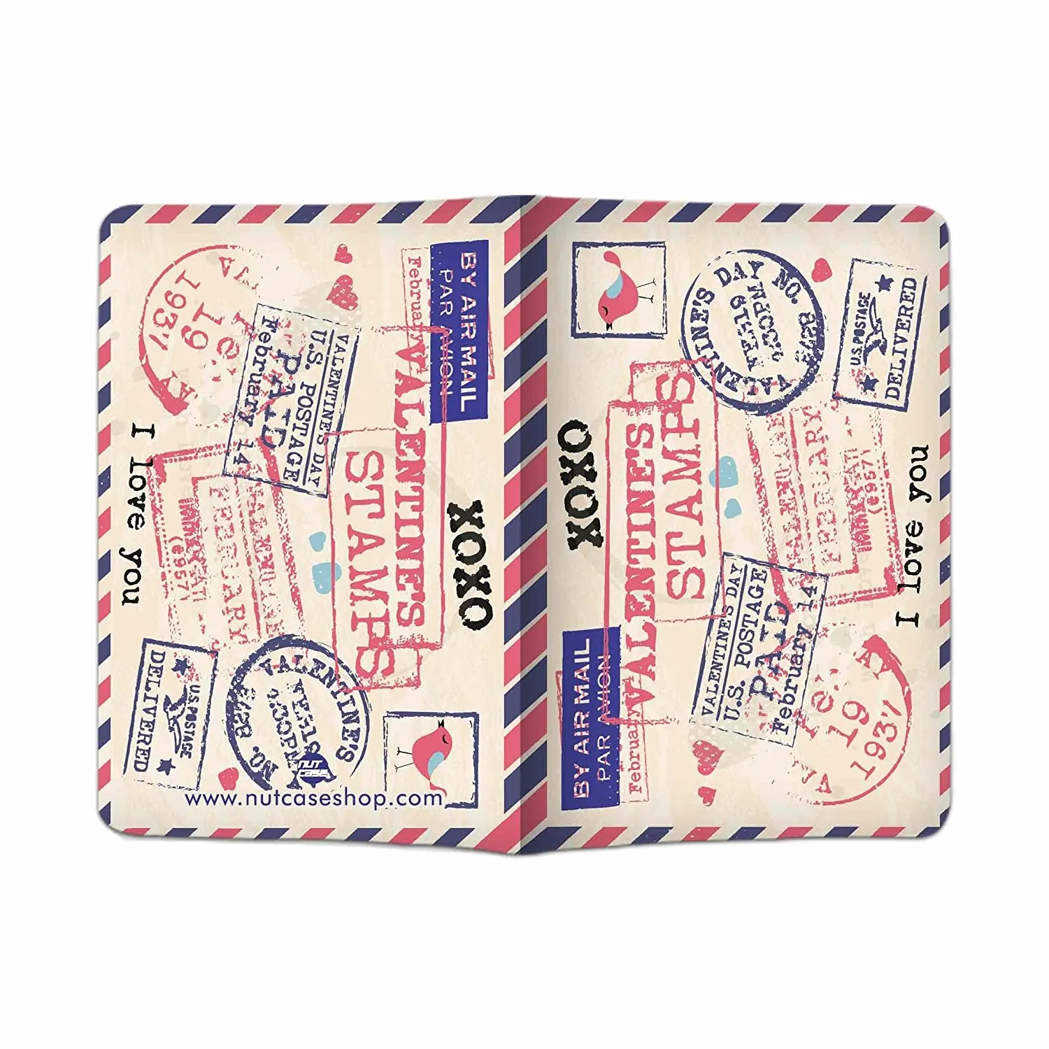 Designer Passport Cover - Stamps