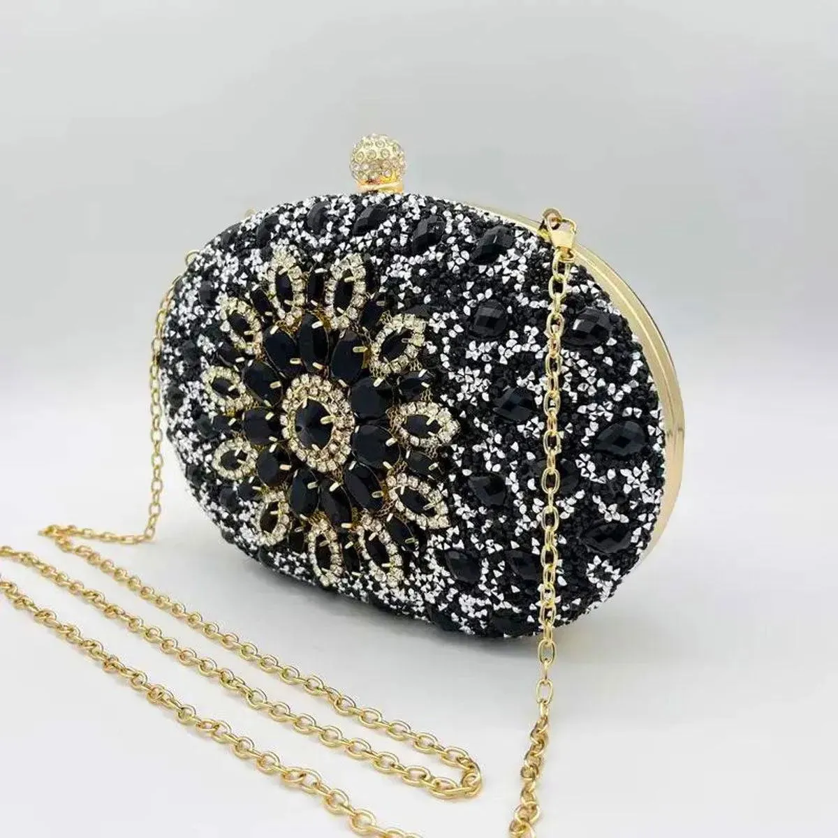 Discover the Must-Have Black Crystal Clutch Bag for Women