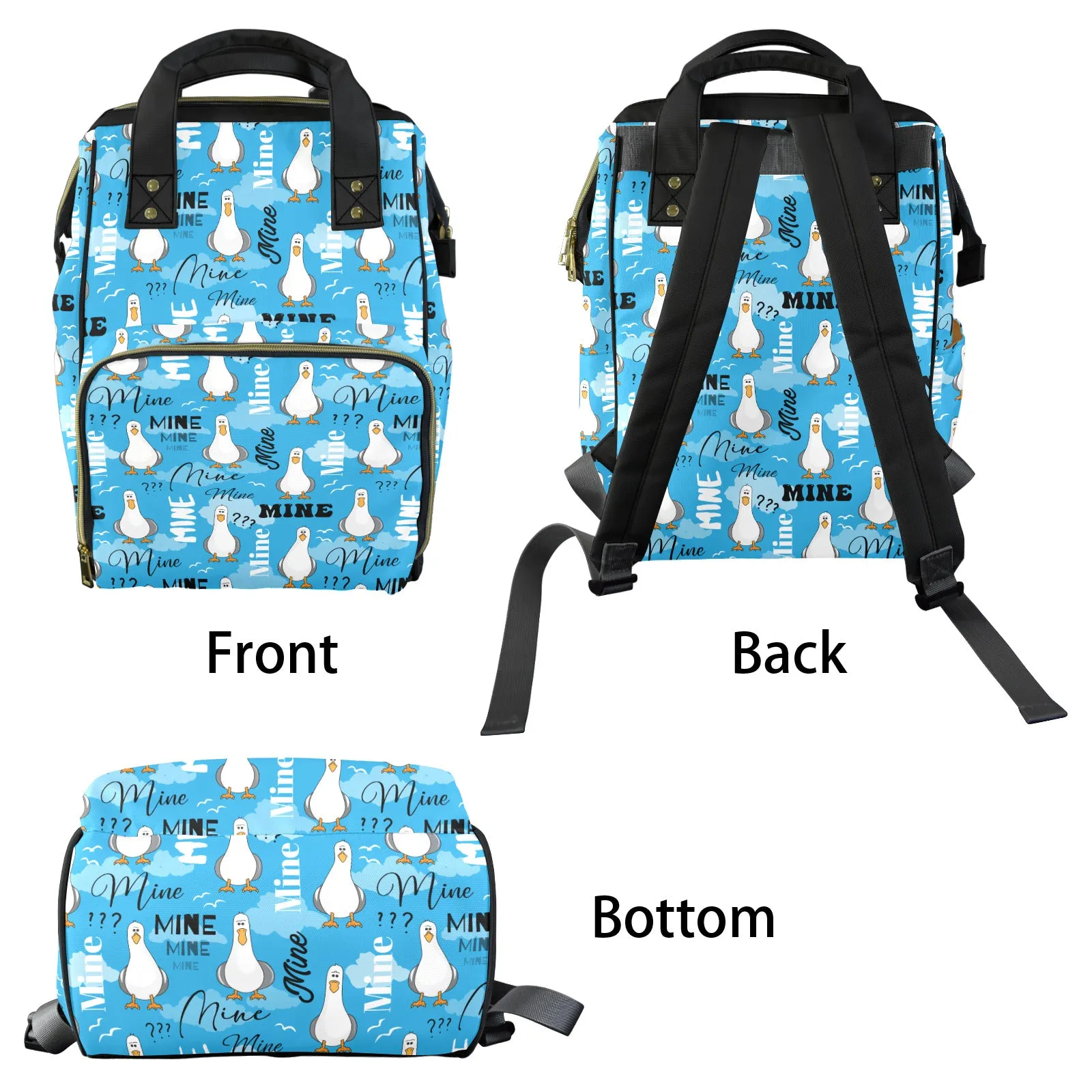 Disney Finding Nemo Mine Mine Mine Multi-Function Diaper Bag