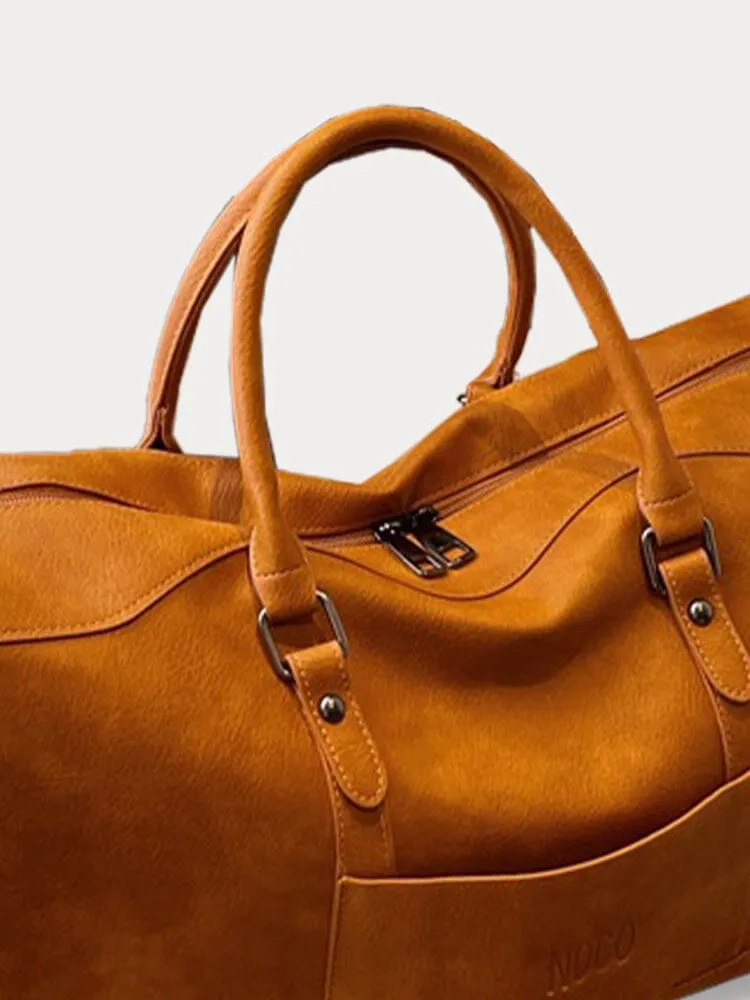 Durable Leather Duffle Bag