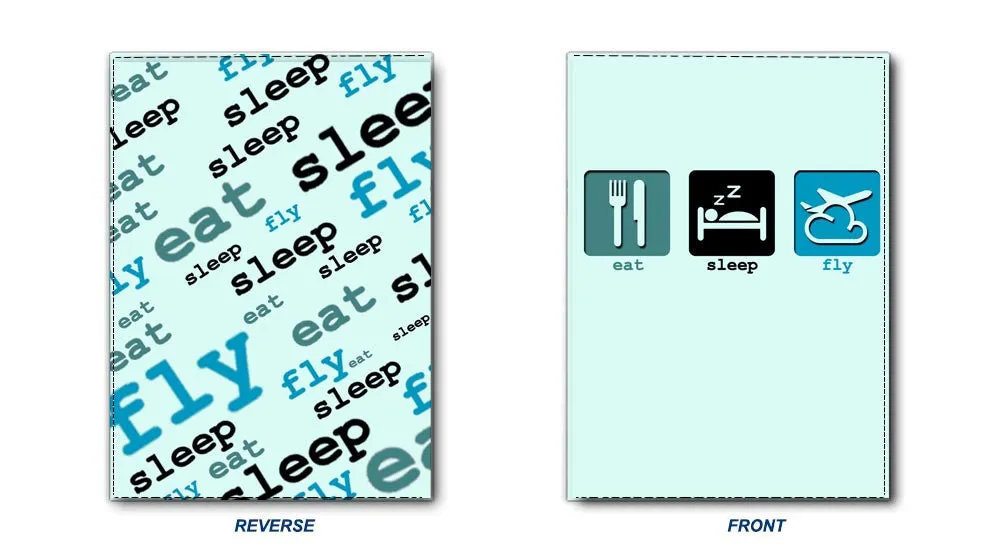 Eat Sleep Fly Passport Cover