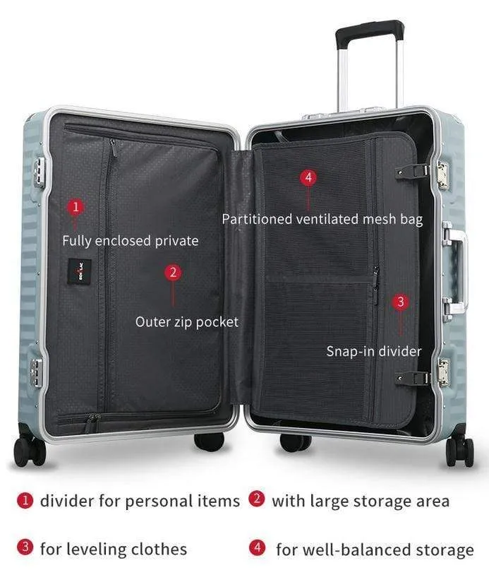 Echolac Celestra 28" Check-In Luggage Trolley Slate Blue - PC183E Slate Blue 28