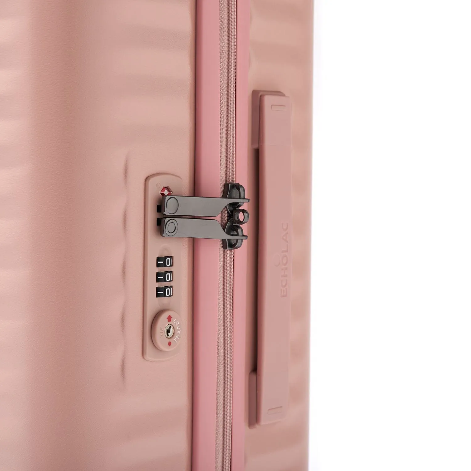 Echolac Celestra 75cm Hardcase Non-Expandable 4 Double Wheel Check-In Luggage Trolley Pink - PC183 28 WOE Pink