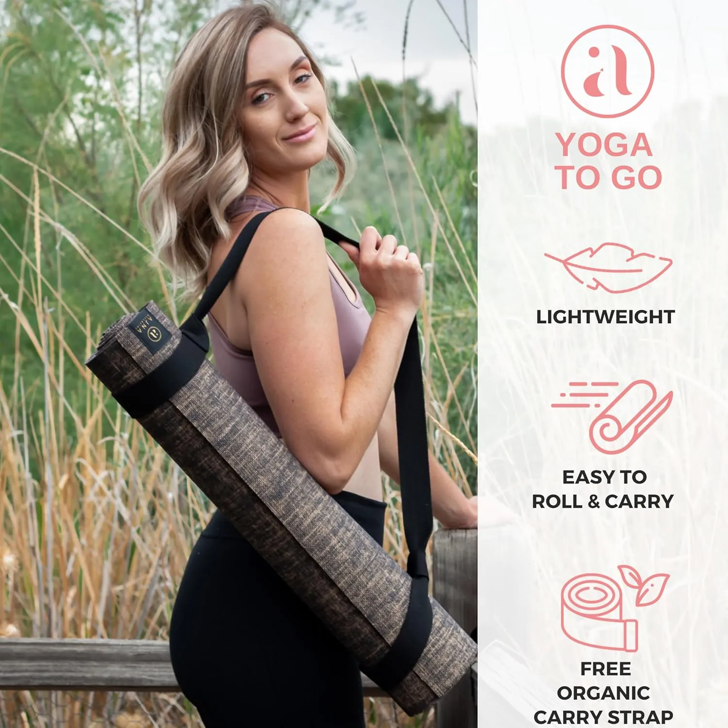 Eco-Friendly Non-Toxic Reversible Organic Yoga Mat