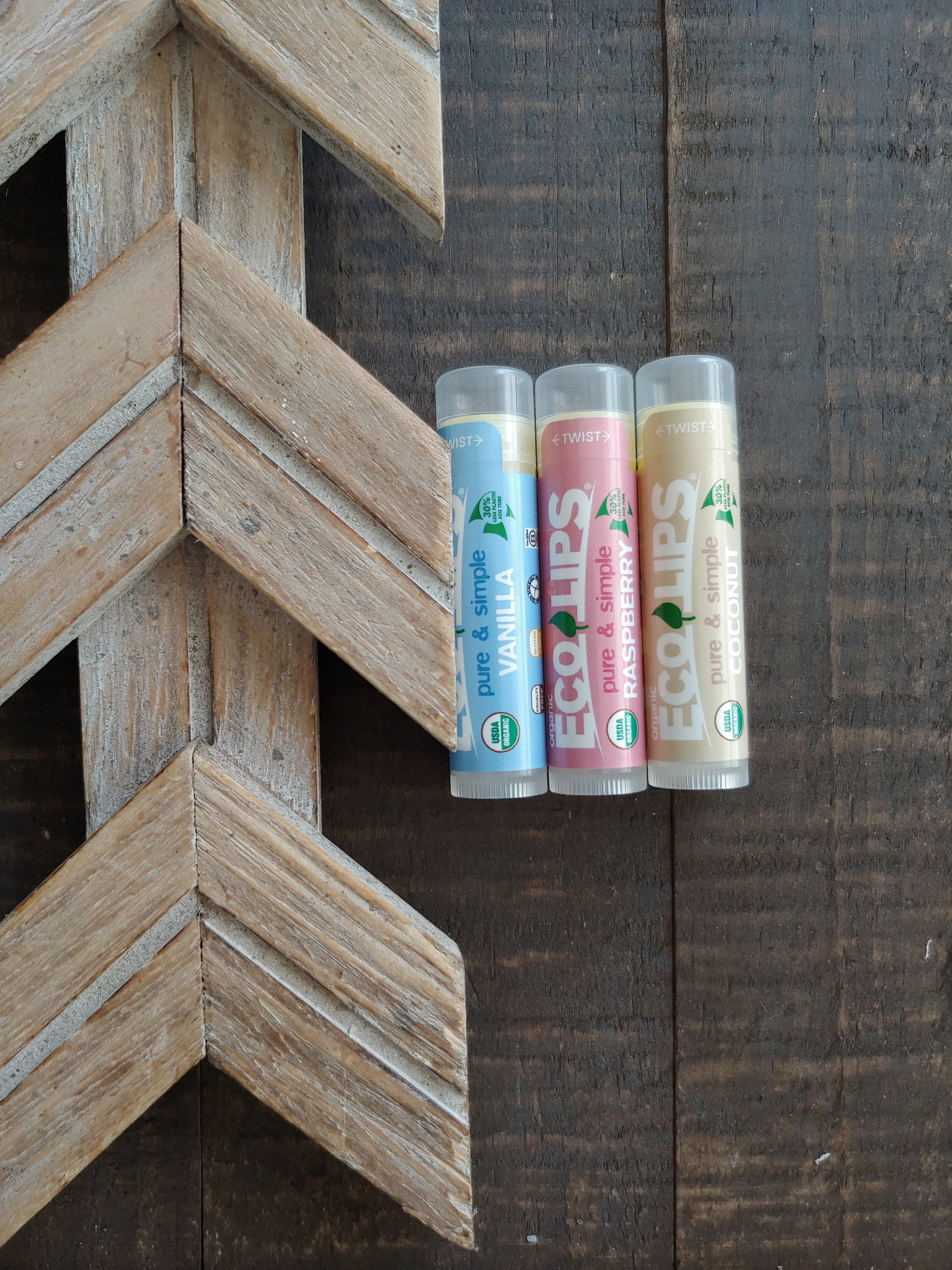 Eco Lips Lip Balm ll Organic Lip Balm ll 3 Flavors