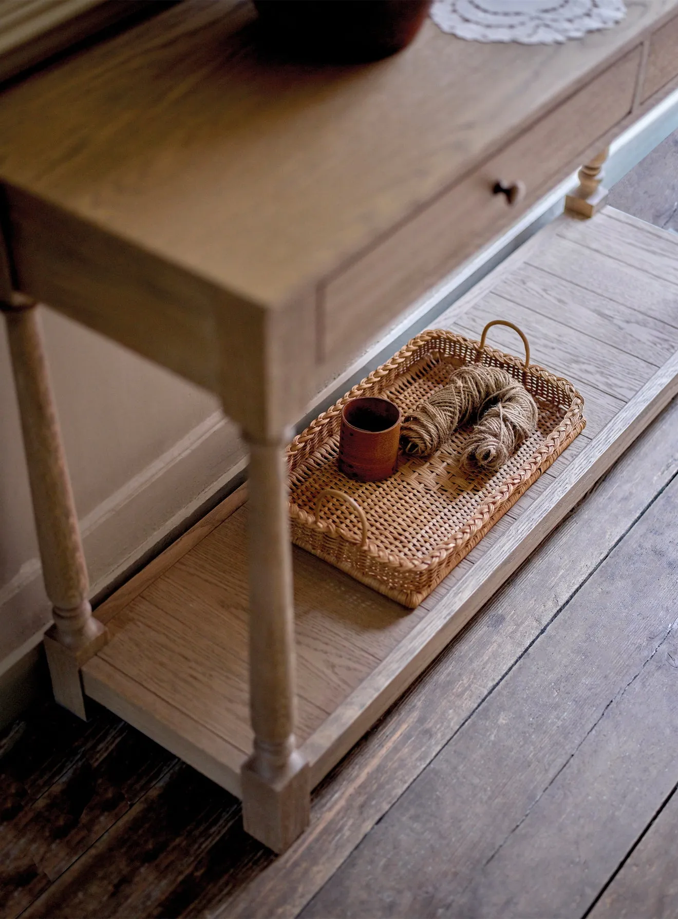 Everett Oak Console Table