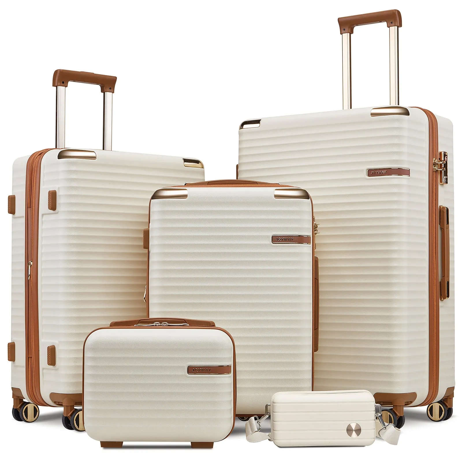 Expandable Hard Shell Suitcase Set 5 Pieces Set TR009