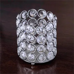 Exquisite Wedding Votive Tealight Crystal Candle Holder - 3.25" Dia x 3.5" Tall