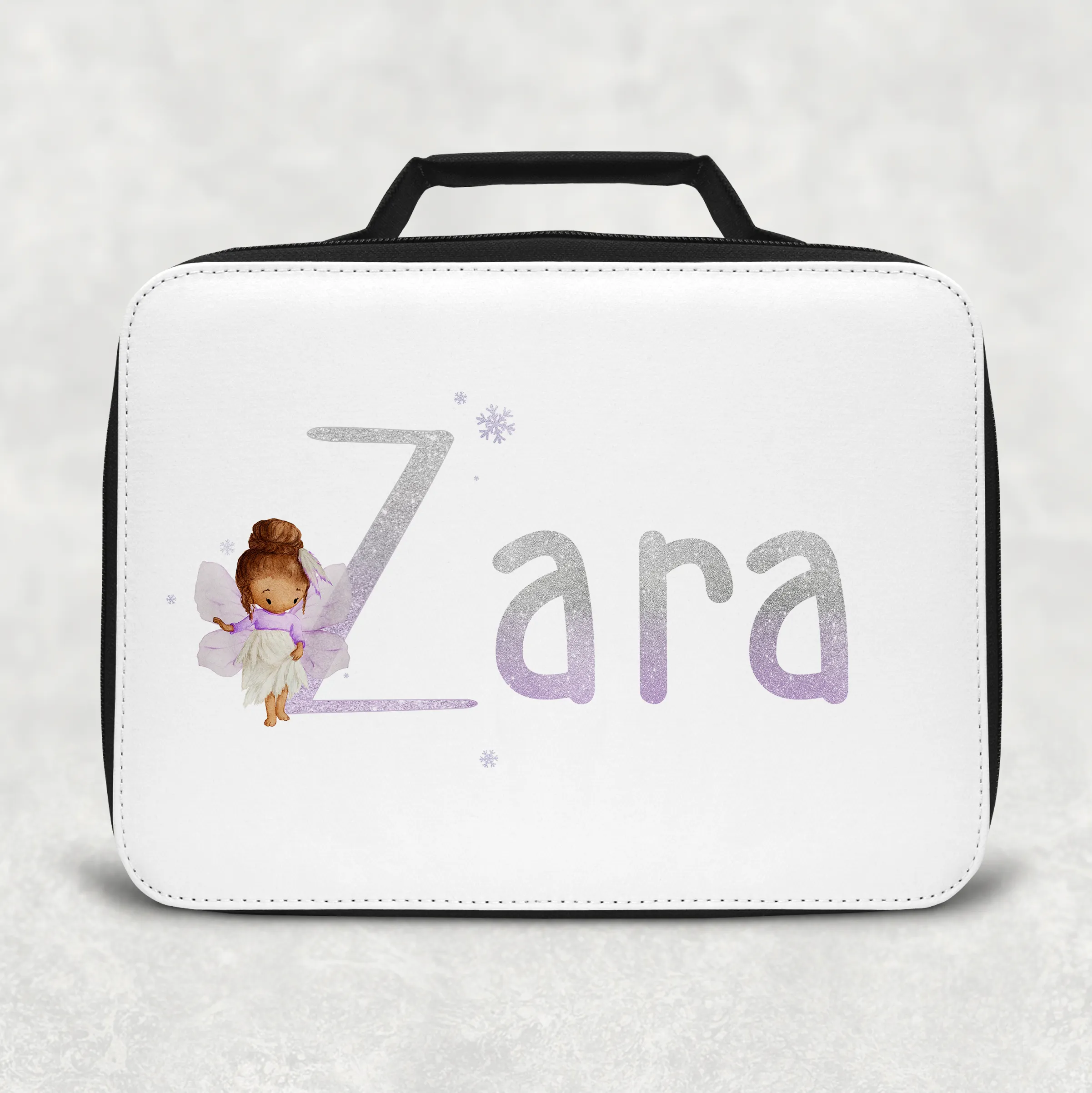 Fairy Glitter Alphabet Insulated Lunch Bag