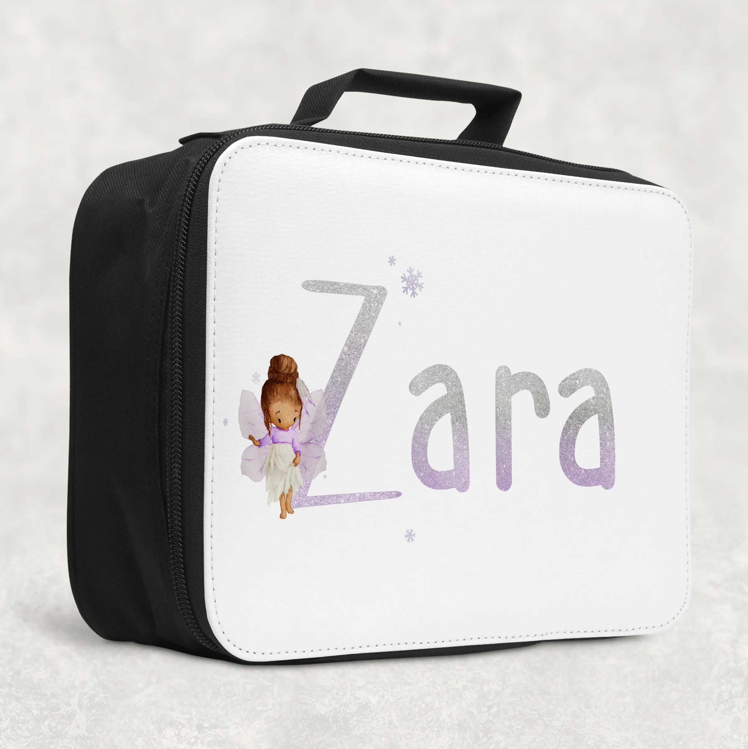 Fairy Glitter Alphabet Insulated Lunch Bag