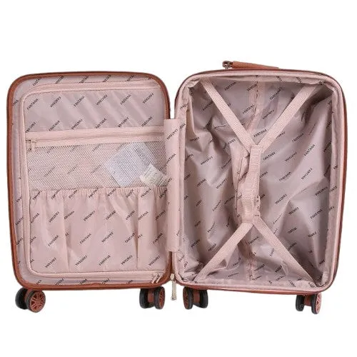 Fantana ABS With PC LICHEE Pattern 4 Wheel Spinner Trolley Case - 32" XL