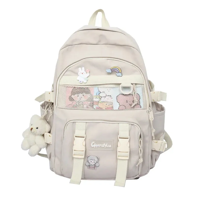 Fashion Lovers Rucksack Women Backpack Kawaii Bookbag for Teenage Schoolbag Laptop Mochila Female Travel Shoulder Bag