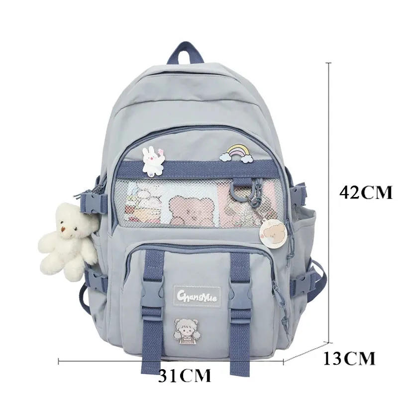 Fashion Lovers Rucksack Women Backpack Kawaii Bookbag for Teenage Schoolbag Laptop Mochila Female Travel Shoulder Bag