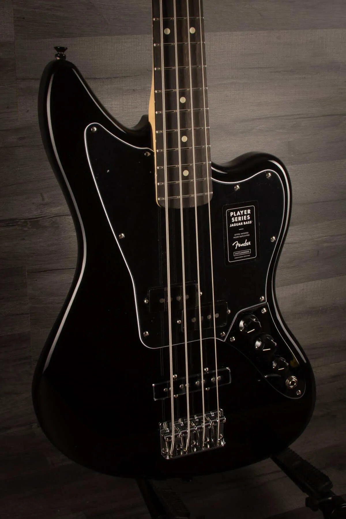 Fender Limited Edition Jaguar Bass Guitar - Black, Ebony Fingerboard