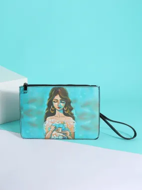 Figure Graphic Clutch Bag