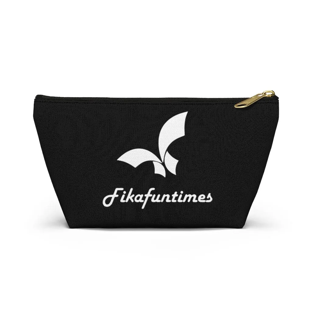 Fikafuntimes Print Zipper Canvas Makeup Bag