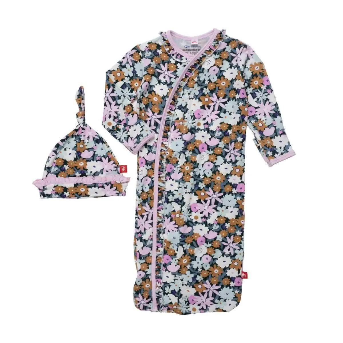 finchley modal magnetic cozy sleeper gown   hat set