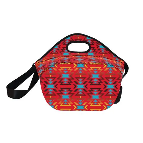 Fire Colors and Sky Sierra Neoprene Lunch Bag/Large