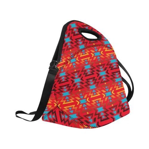 Fire Colors and Sky Sierra Neoprene Lunch Bag/Large