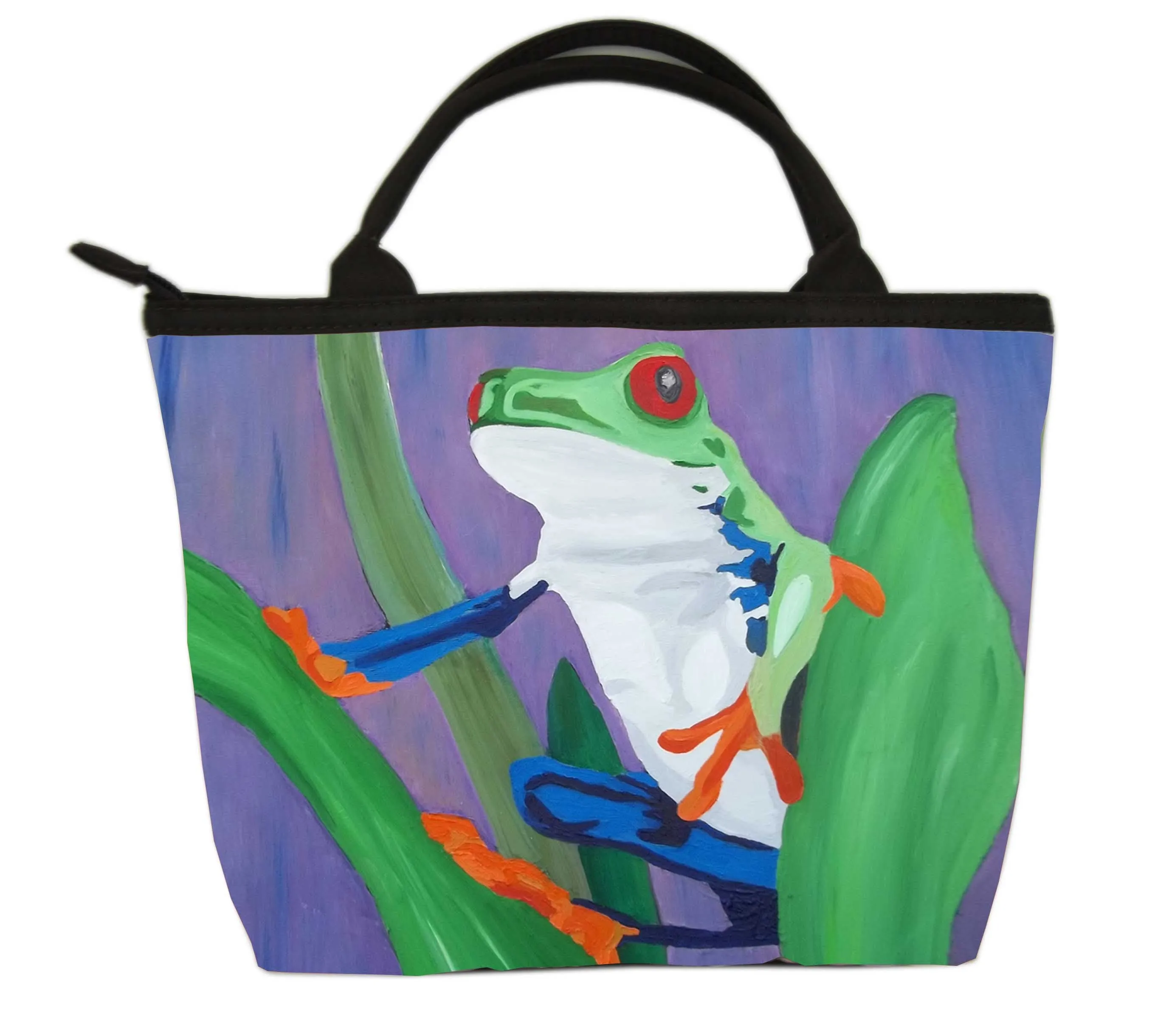 Frog Kitten Purse- Kaleidoscope