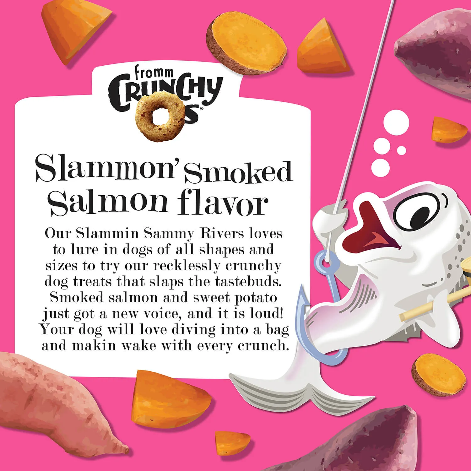 Fromm Treats Dog Crunchy O's Slammon Smoked Salmon 6 Oz