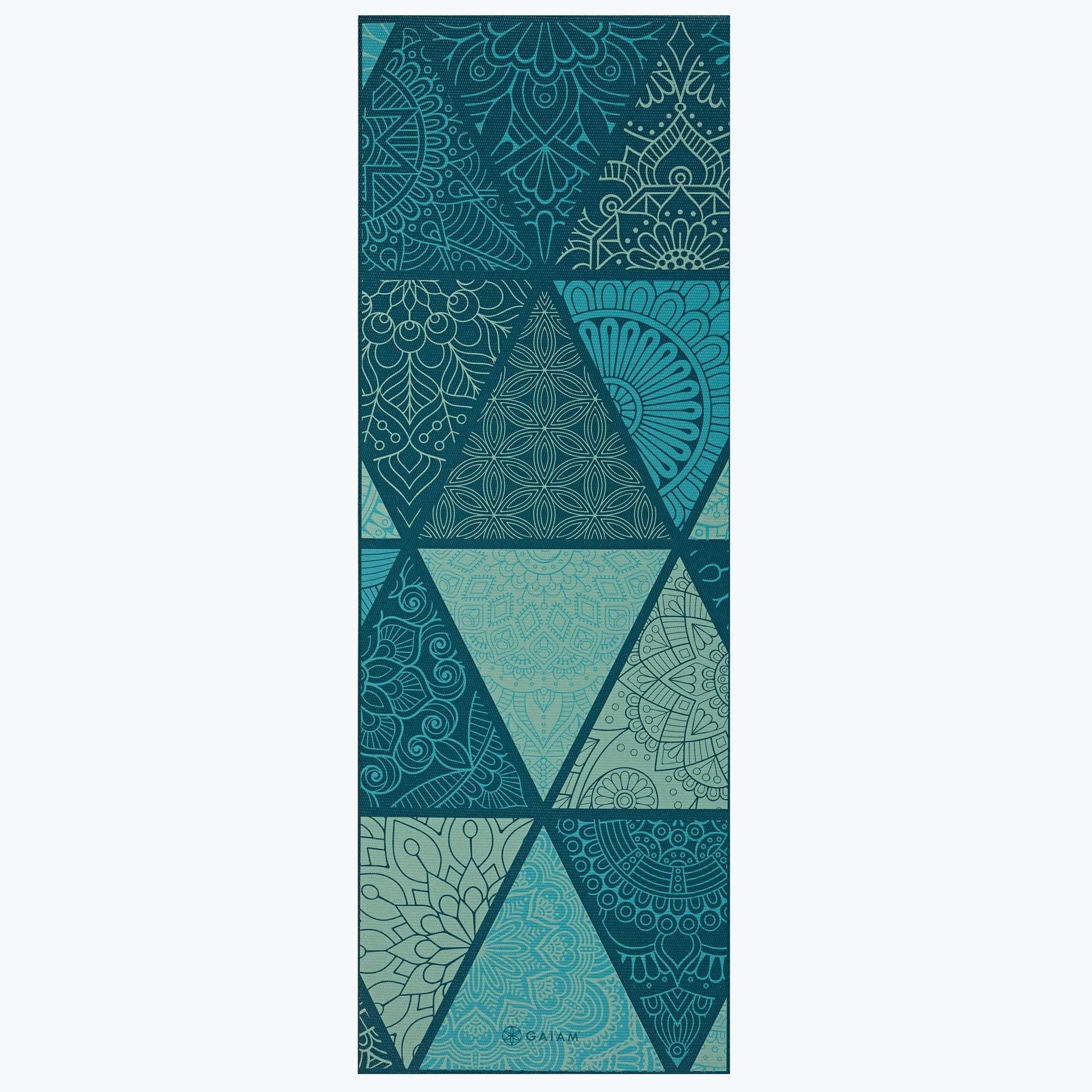 GAIAM Premium Support Yoga Mat 6mm - Sea Glass Print