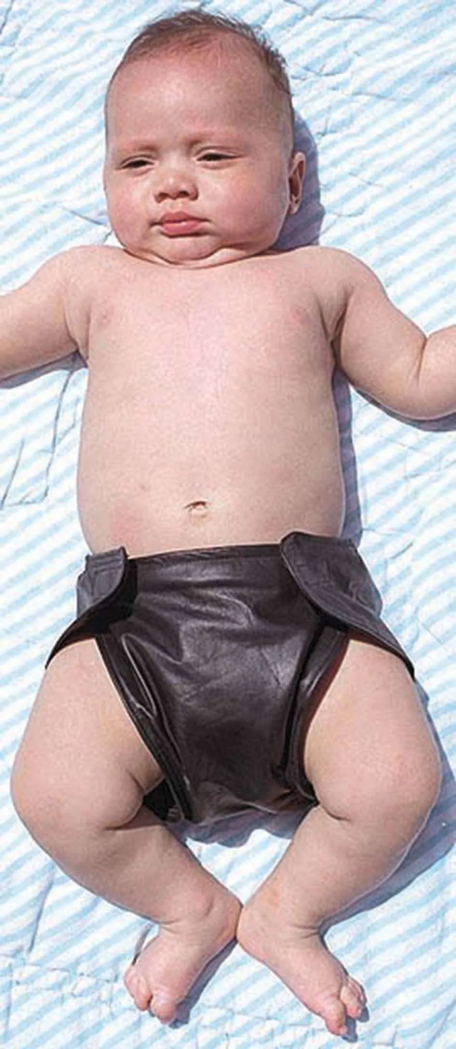 Genuine Leather Diaper Cover #A604DC