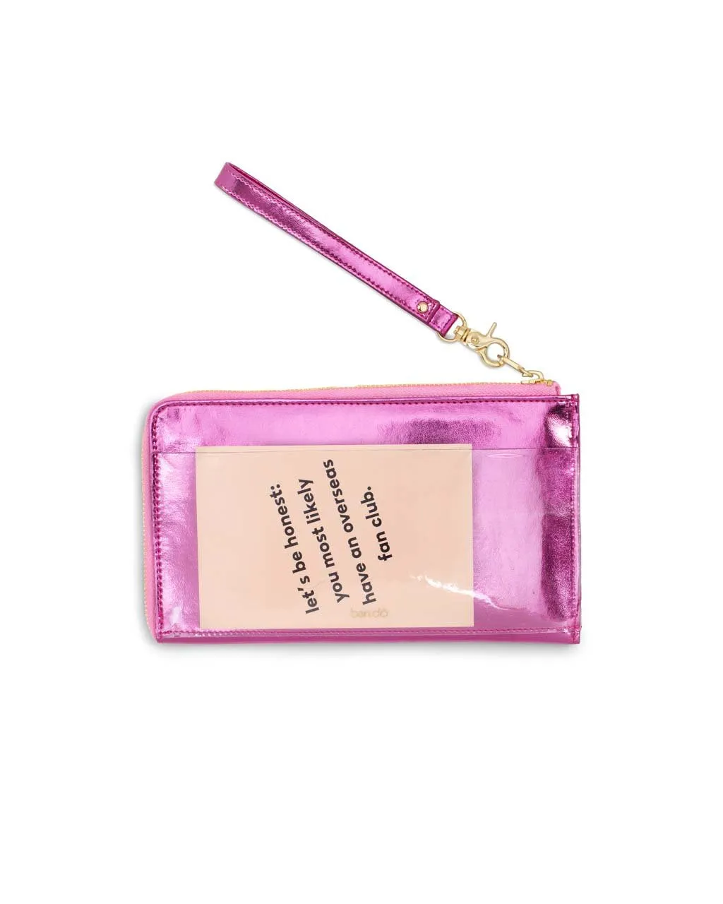 Getaway Travel Wallet - Metallic Pink