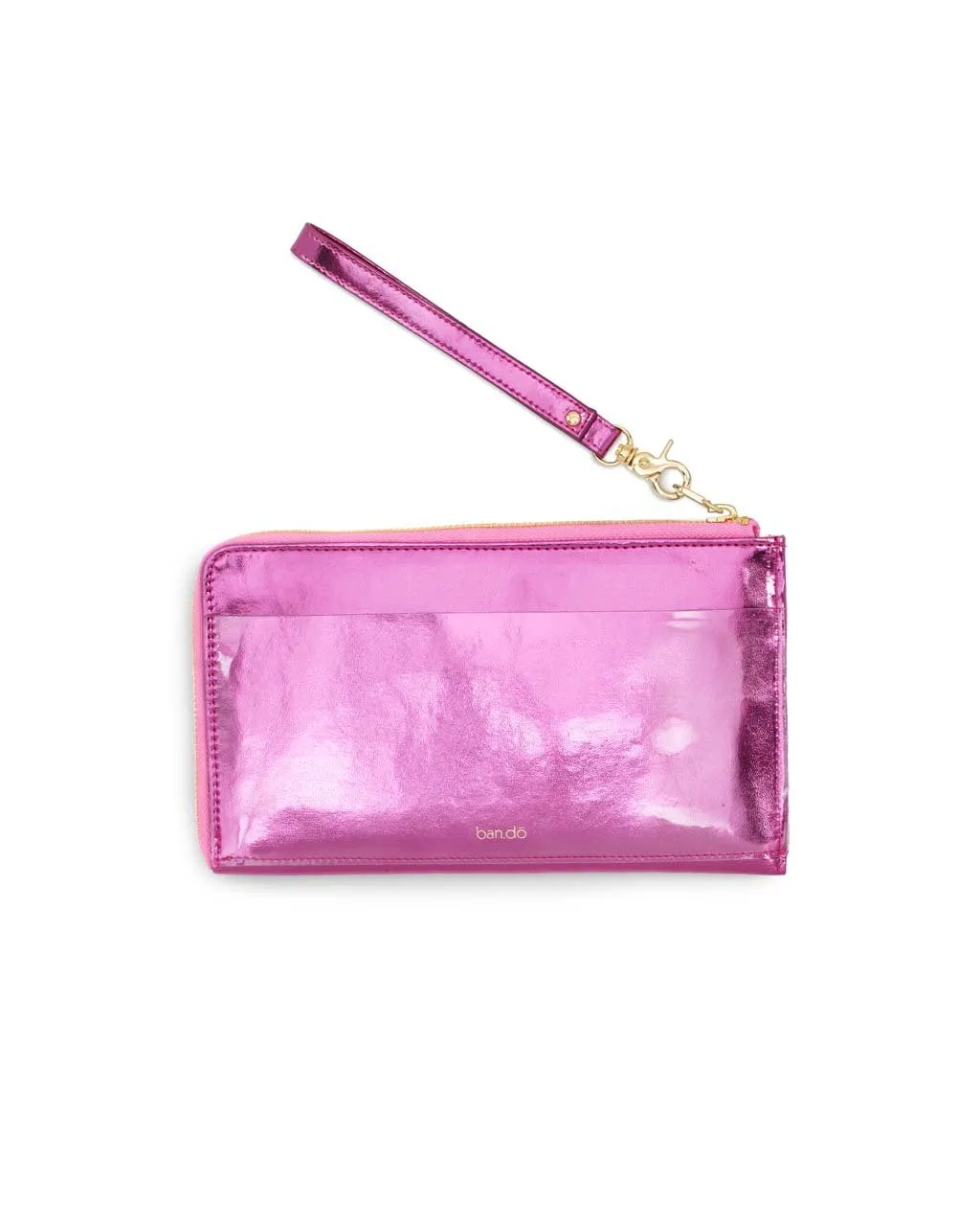 Getaway Travel Wallet - Metallic Pink