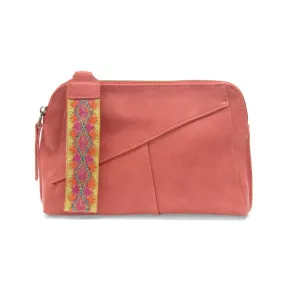 Gigi Crossbody clutch with woven wrist strap