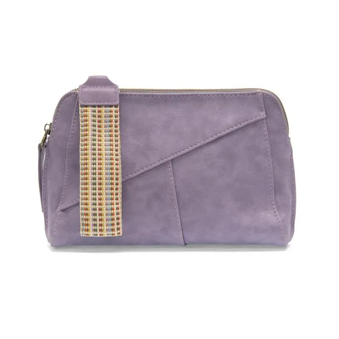 Gigi Crossbody clutch with woven wrist strap