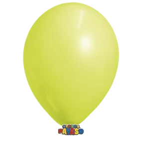 Globos Payaso 12in Balloon Pastel Yellow 50ct