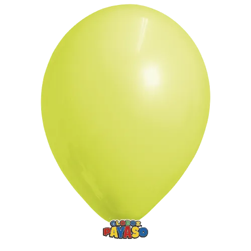 Globos Payaso 12in Balloon Pastel Yellow 50ct