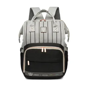 Grey/Black Lequeen Diamond 7TH Edition Waterproof Original Diaper Bag