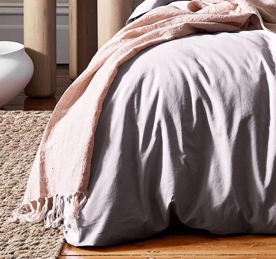 Halo Organic Cotton Quilt Cover Range Dusk