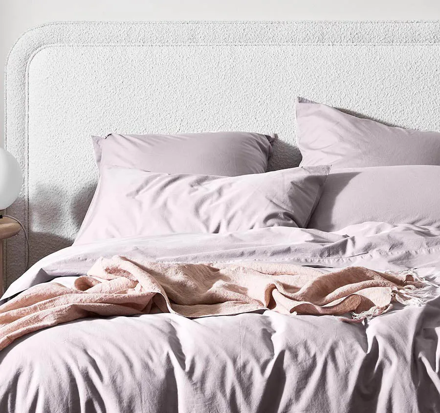 Halo Organic Cotton Quilt Cover Range Dusk