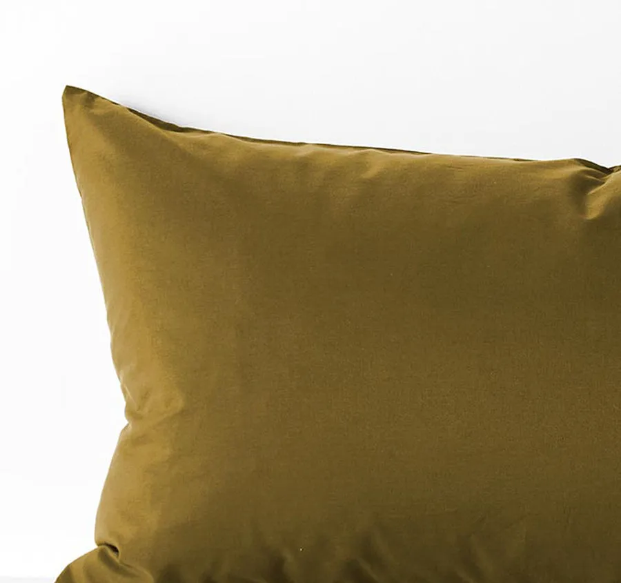 Halo Organic Cotton Standard Pillowcase Khaki