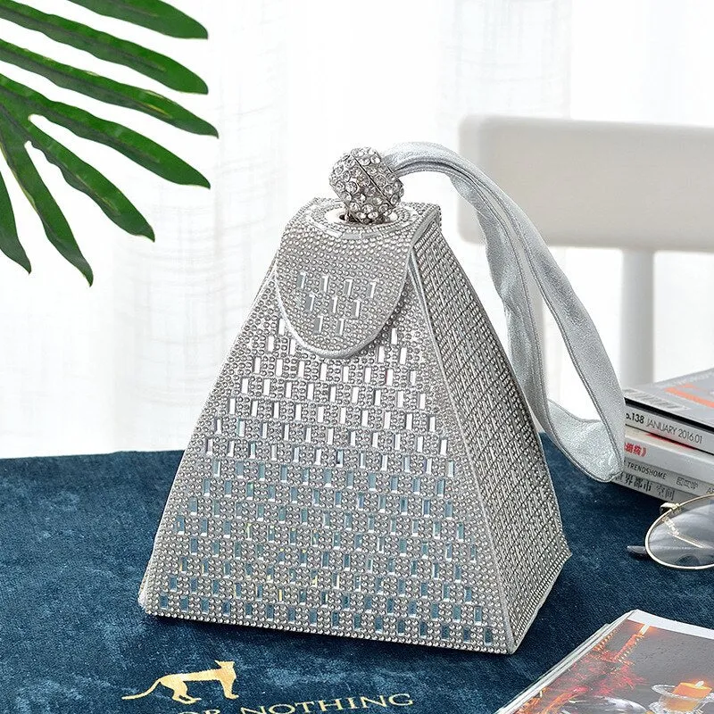 Hand Bag for Wedding Party Banquet Bag Diamond Clutch Bag Ladies Luxury Party Evening Bag Fashion Wedding Bridal Dress Bag