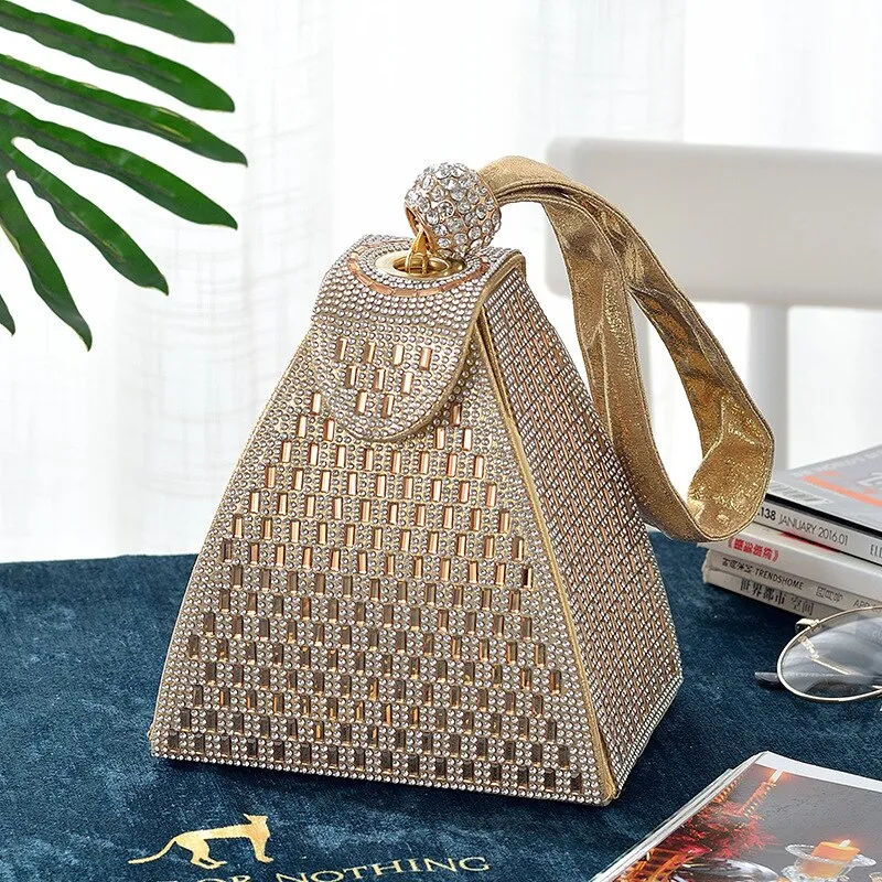 Hand Bag for Wedding Party Banquet Bag Diamond Clutch Bag Ladies Luxury Party Evening Bag Fashion Wedding Bridal Dress Bag