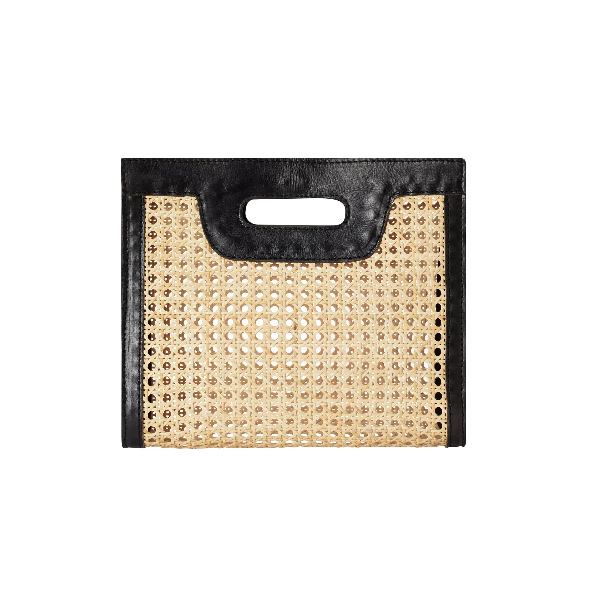 Helena Cane Webbing Leather Clutch