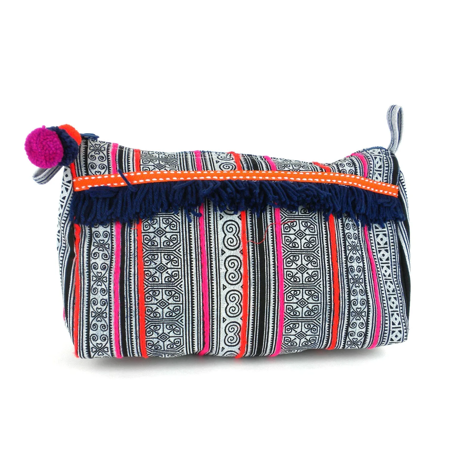 Hmong Batik Toiletry Bag Indigo Global Groove