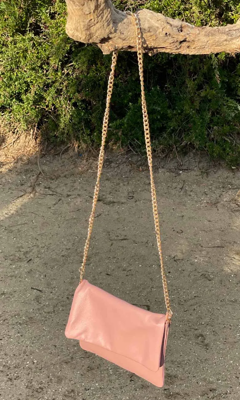 Hoss Salmon Pink Leather  Emily Bag